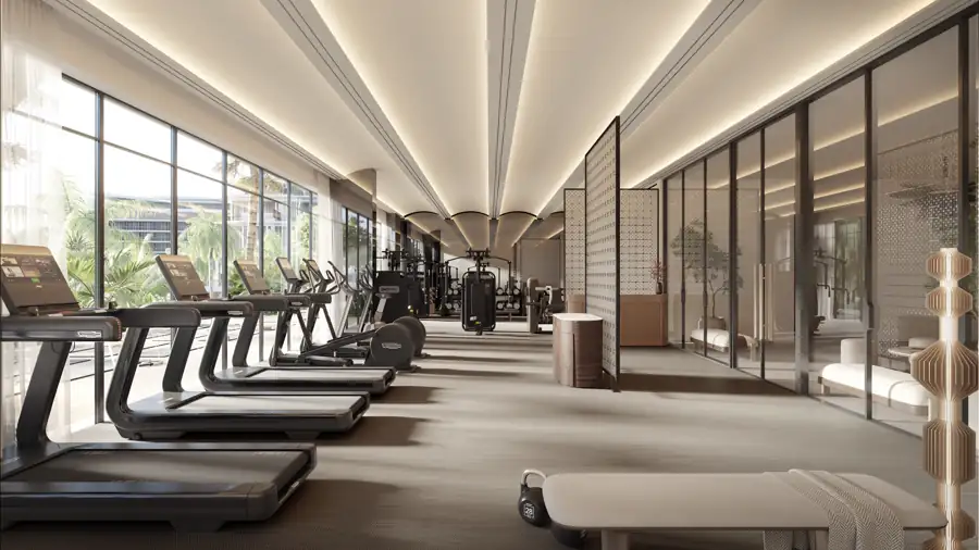 Fitnessbereich der Residences, Visualisierung