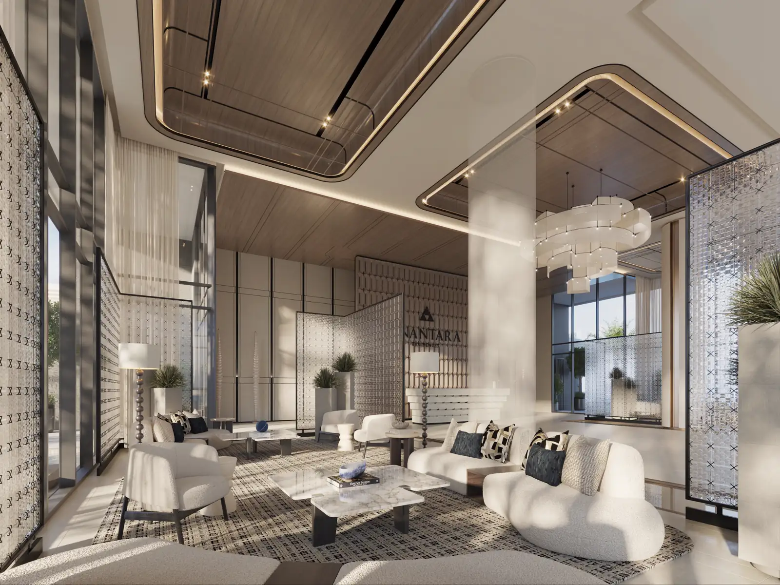 Lobby der Anantara Mina Ras Al Khaimah Residences, Visualisierung