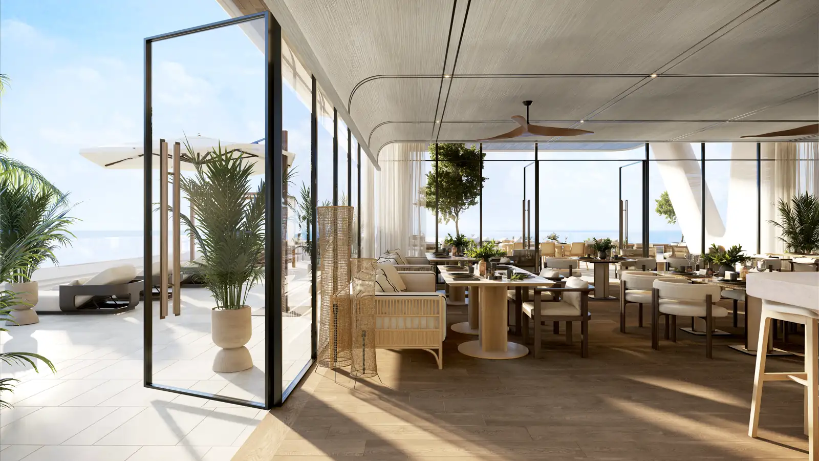 Restaurant der Anantara Mina Residences, Visualisierung