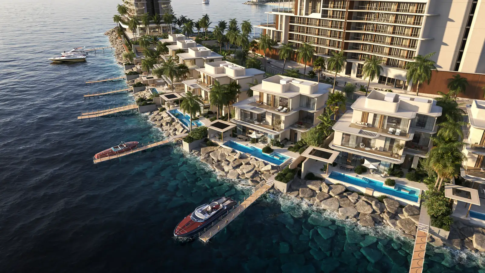 Anantara Mina Ras Al Khaimah Residences — Villen am Kanal auf Hayat Island, Visualisierung