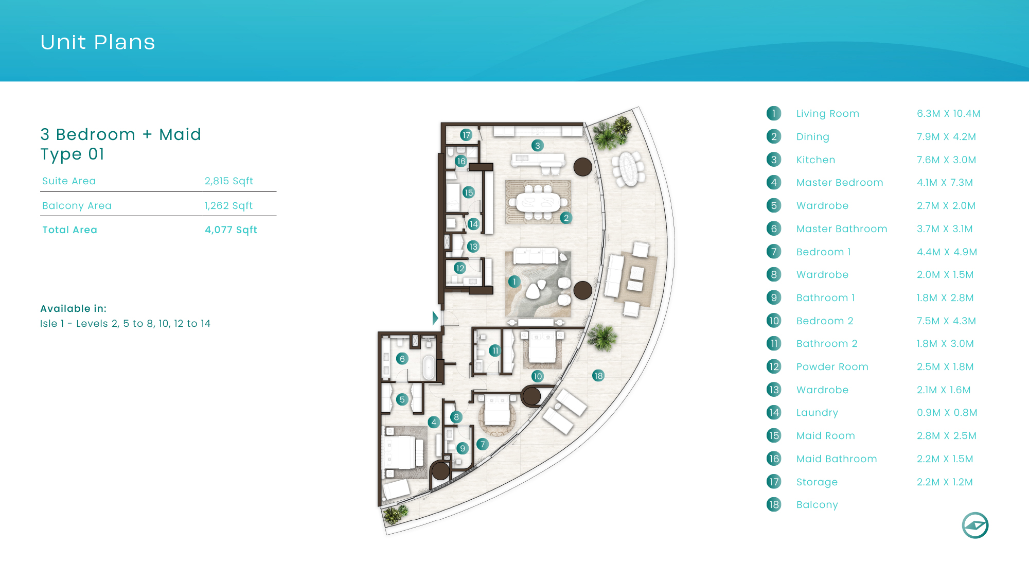 3 Bedrooms
