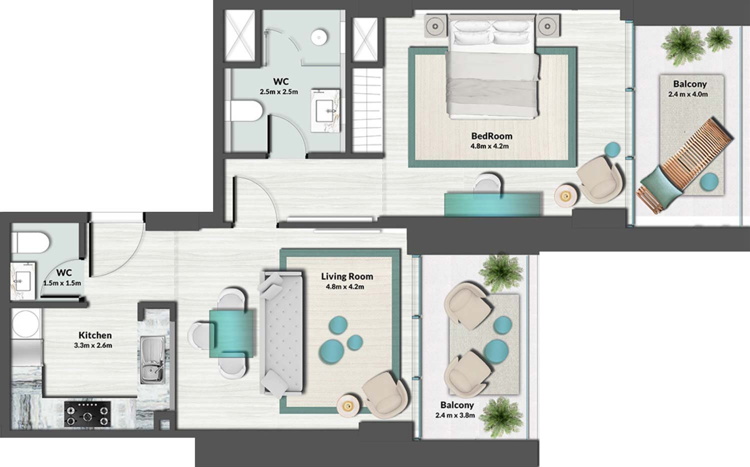 1 Bedroom