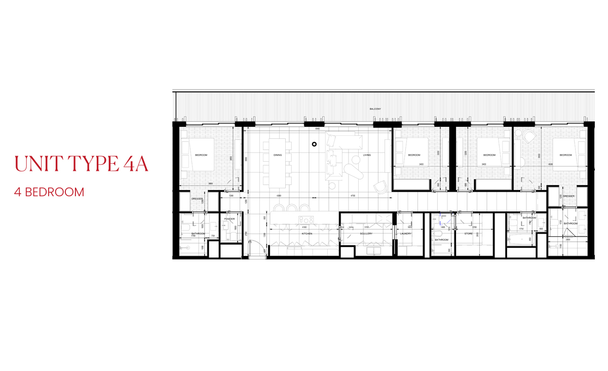 4 Bedrooms