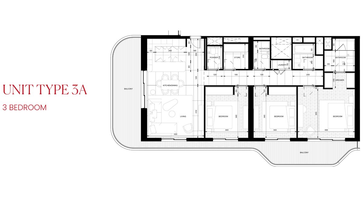3 Bedrooms