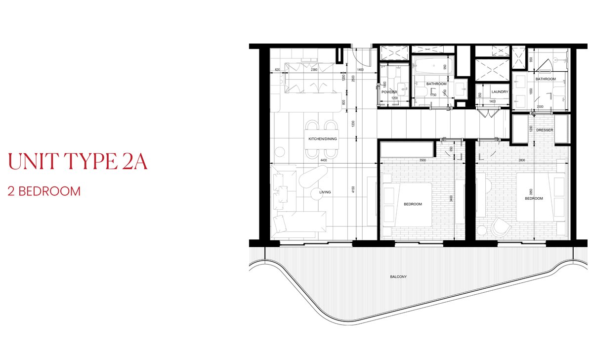 2 Bedrooms