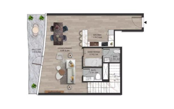 2 Bedrooms