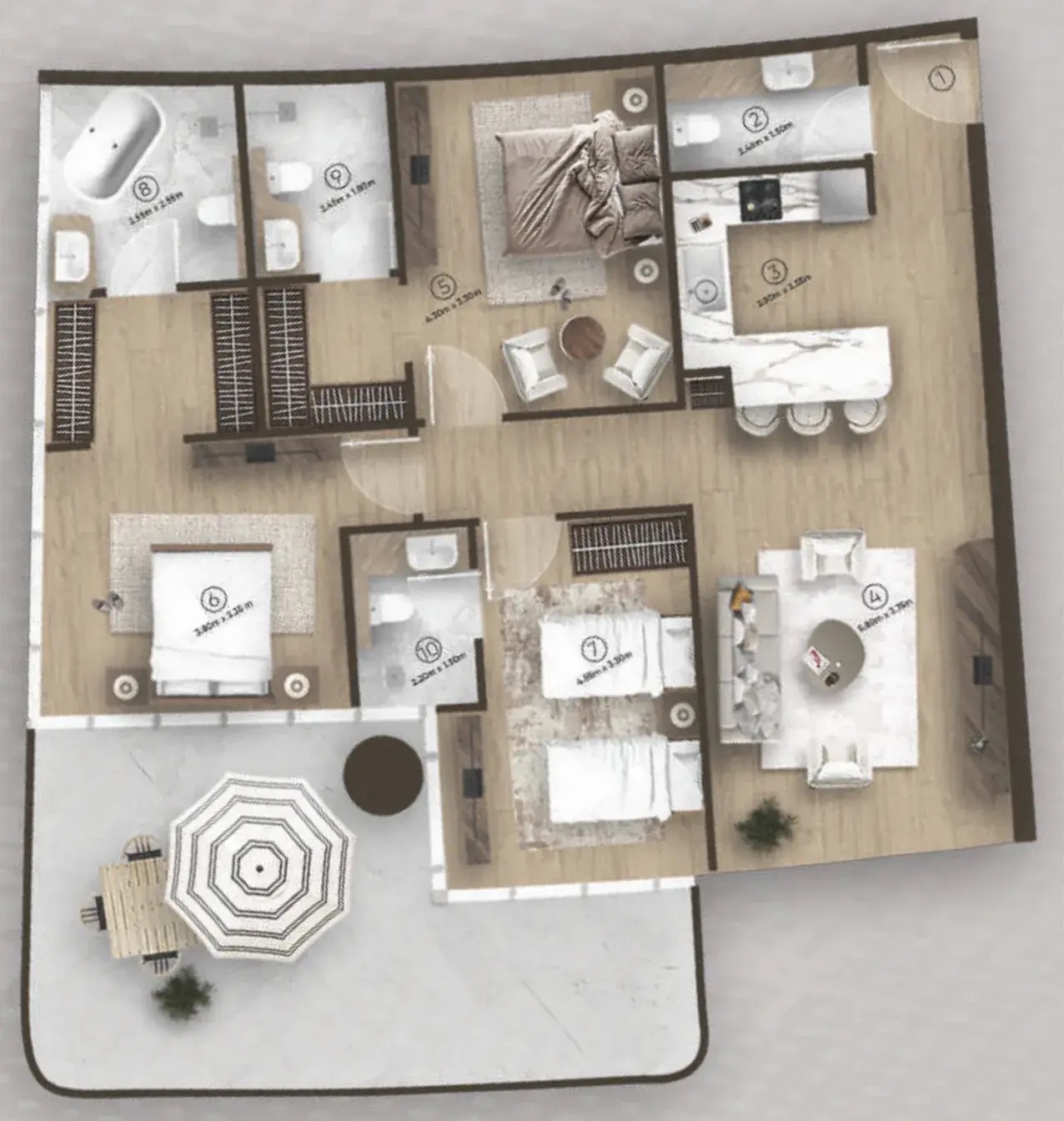 3 Bedrooms