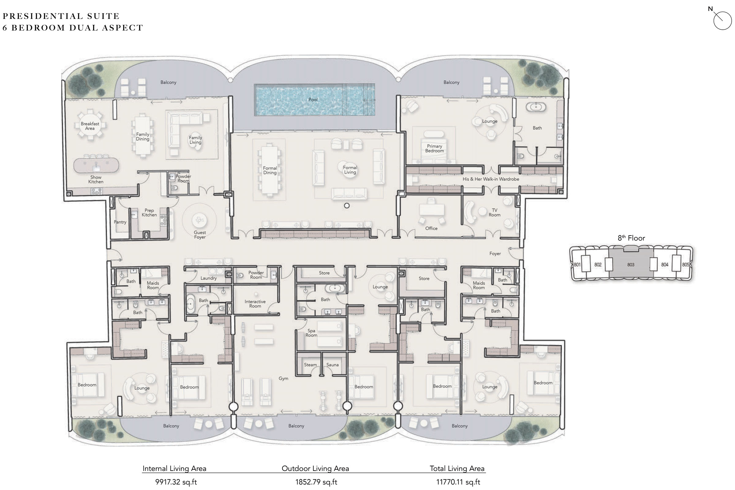 6 Bedrooms