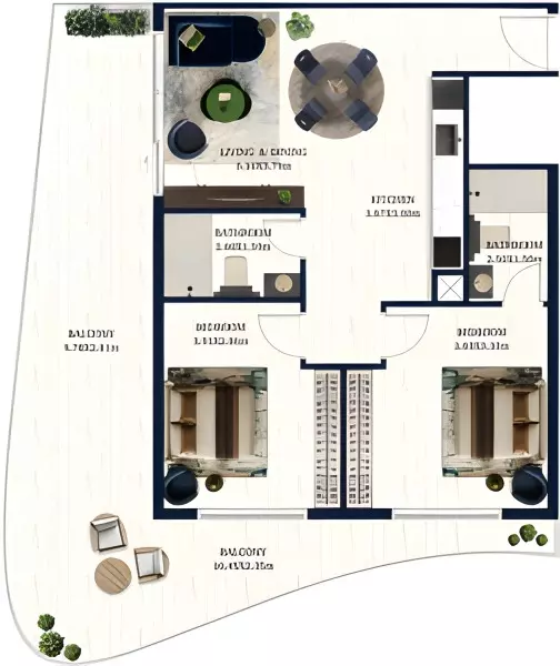 2 Bedrooms