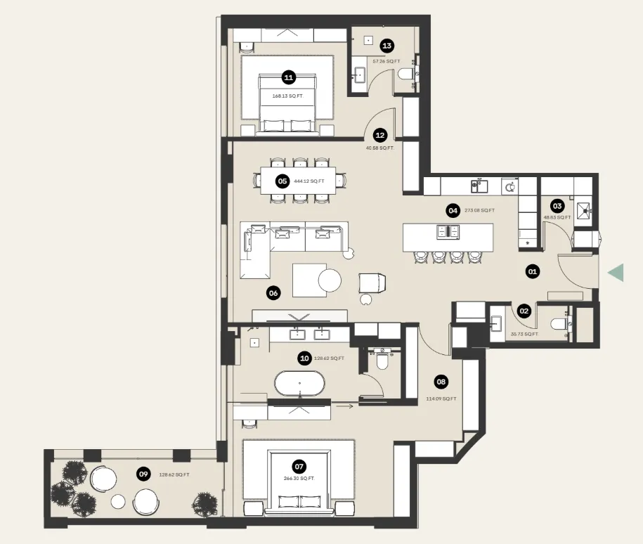 2 Bedrooms
