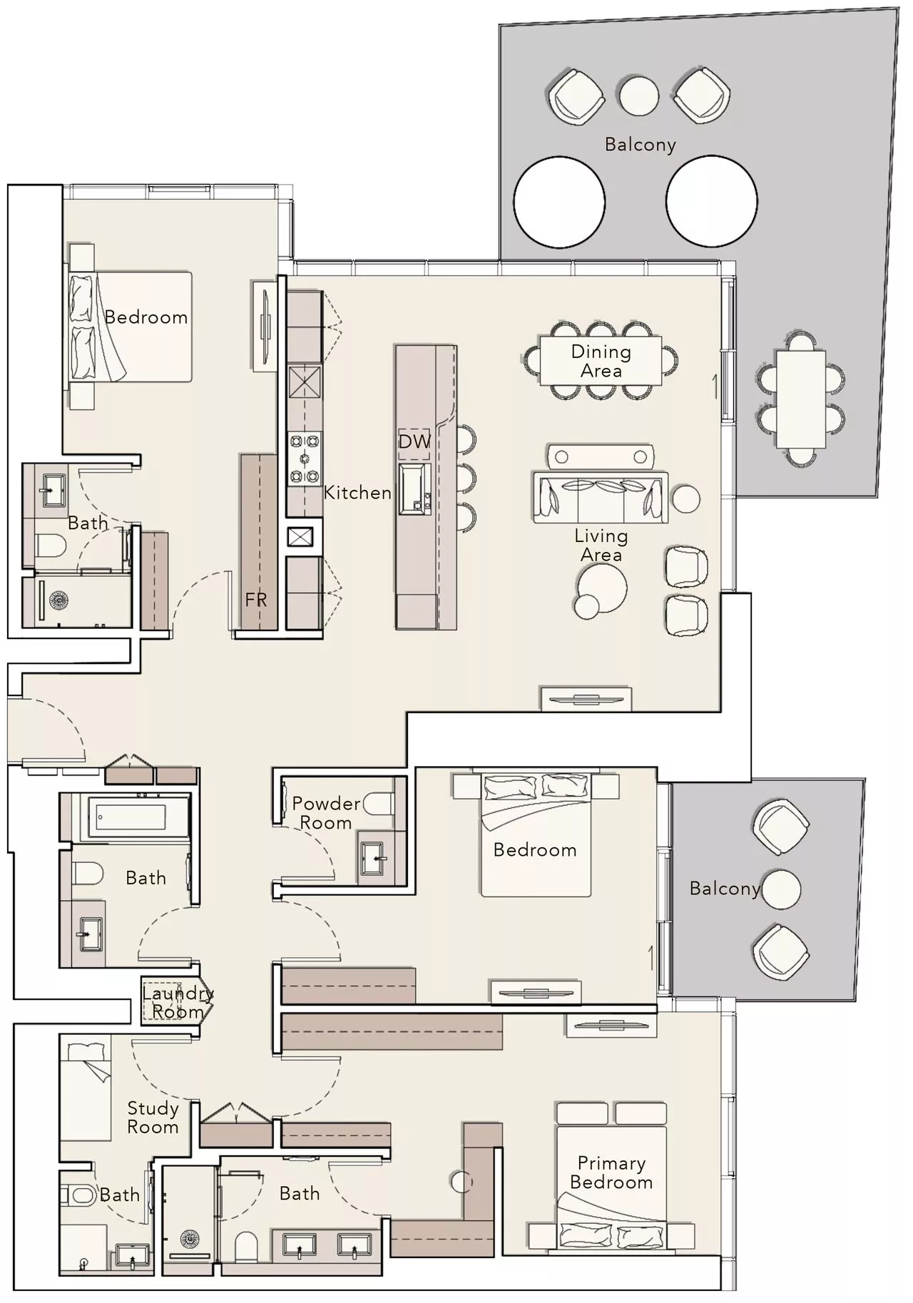 3 Bedrooms