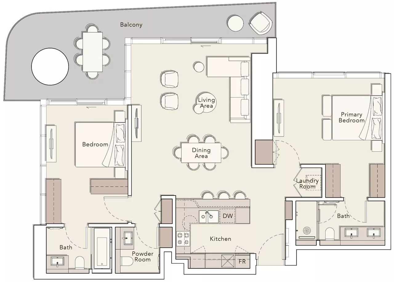 2 Bedrooms