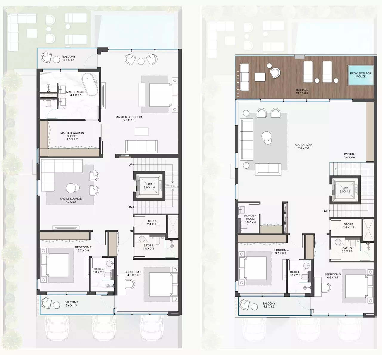 6 Bedrooms