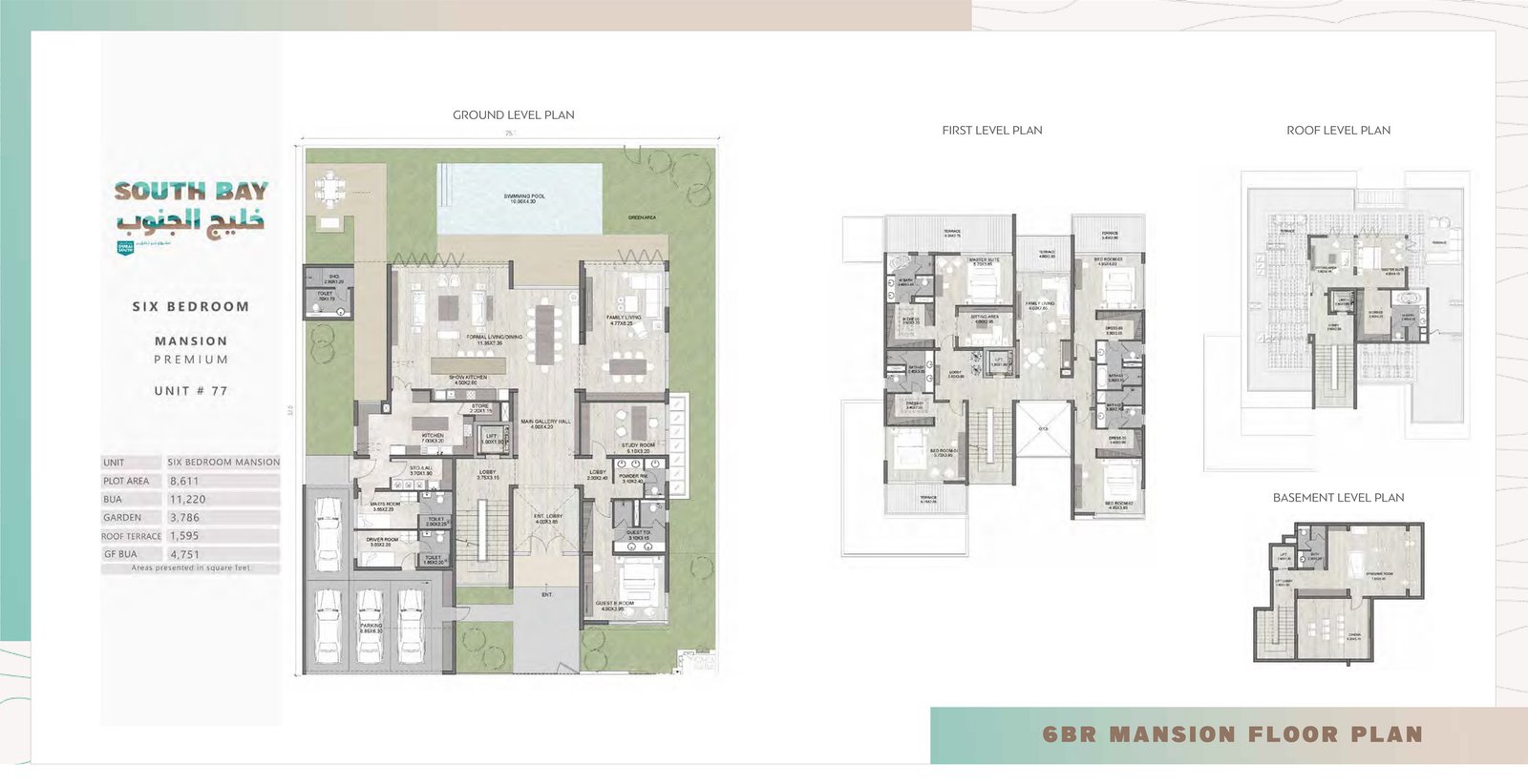 6 Bedrooms