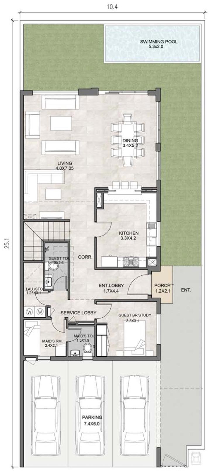 4 Bedrooms