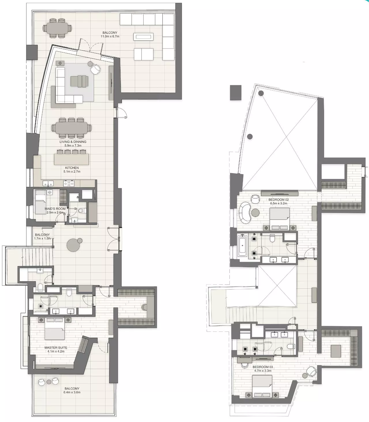 3 Bedrooms