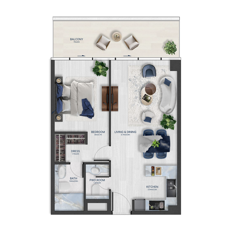 1 Bedroom