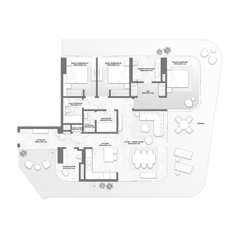 3 Bedrooms
