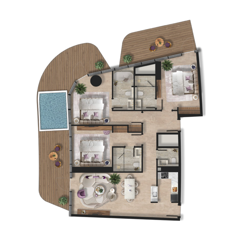 3 Bedrooms