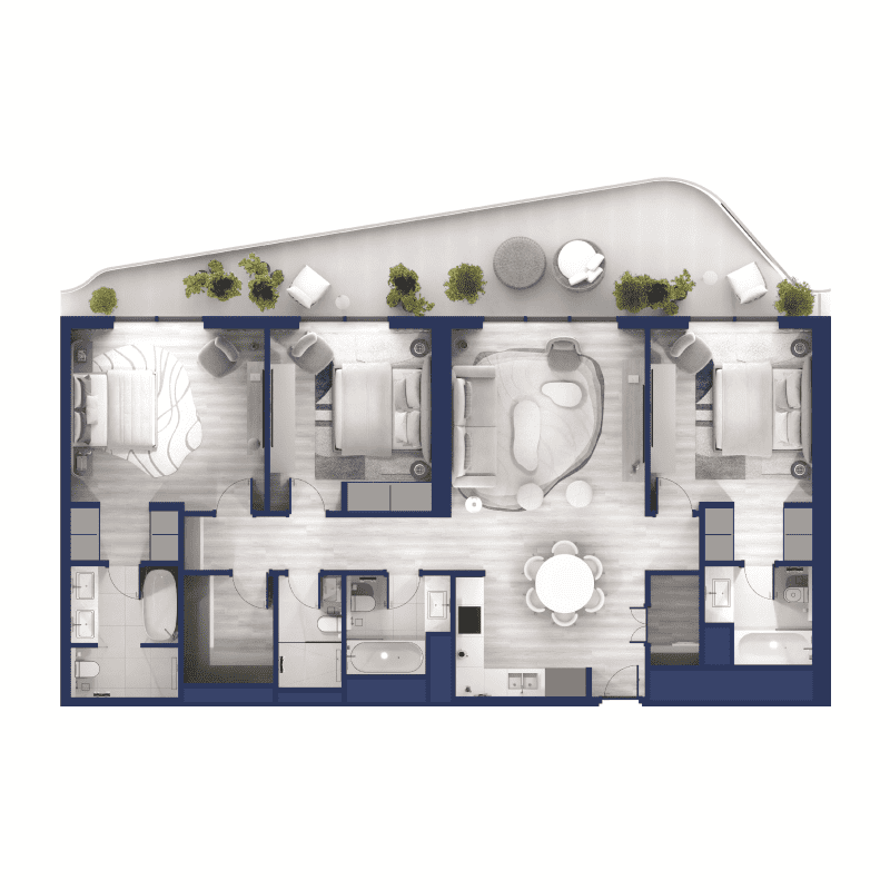 3 Bedrooms