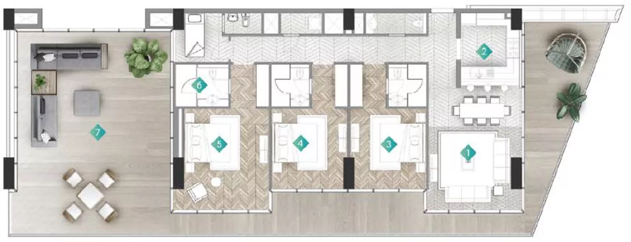 3 Bedrooms