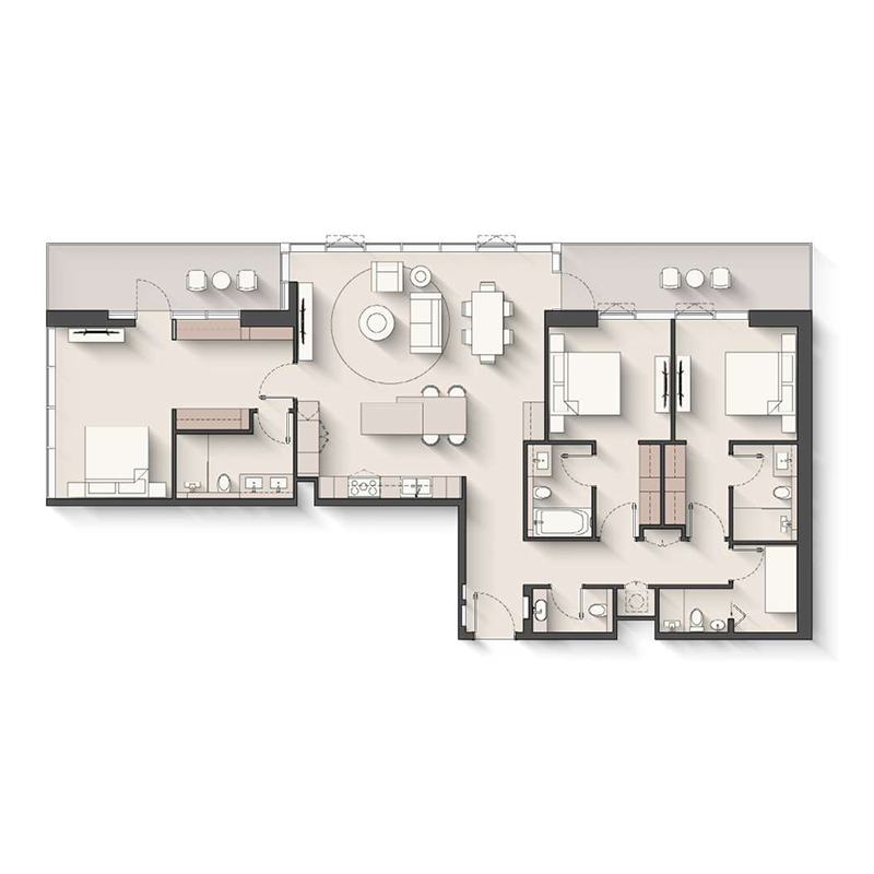 3 Bedrooms
