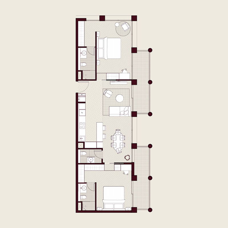 2 Bedrooms