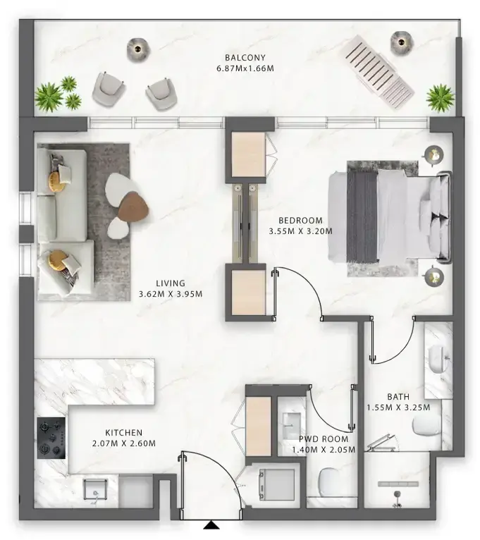 1 Bedroom