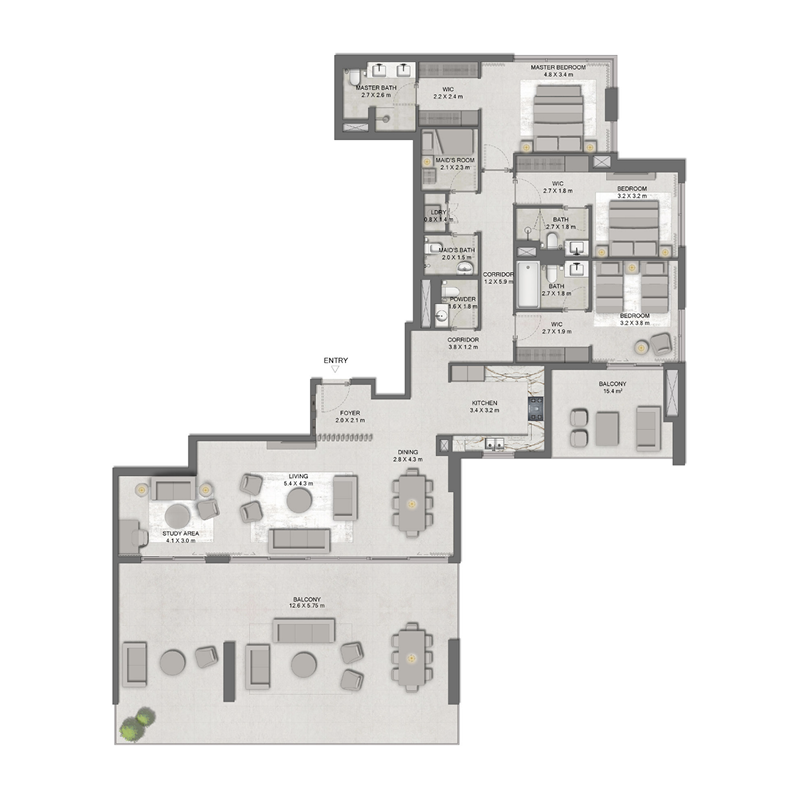 3 Bedrooms