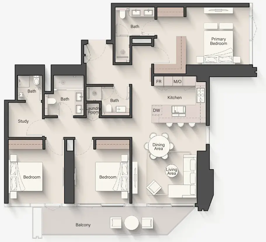 3 Bedrooms