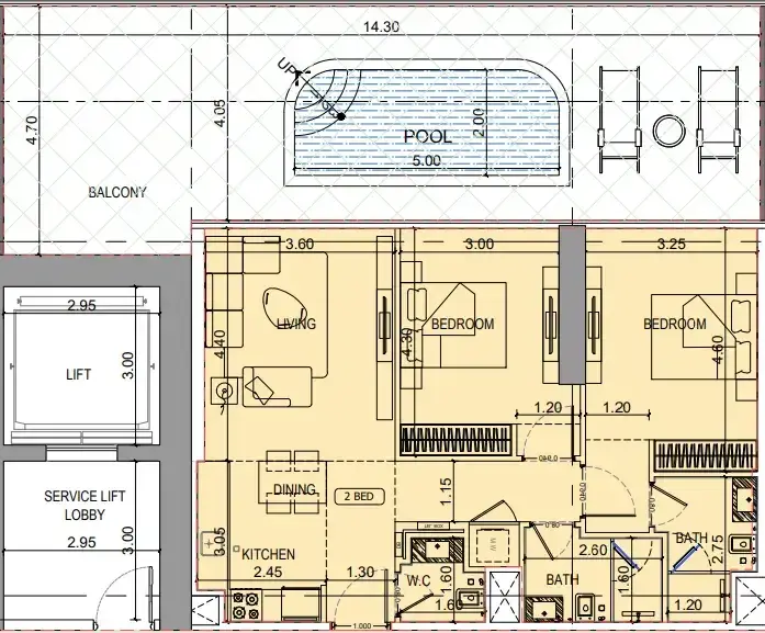 2 Bedrooms