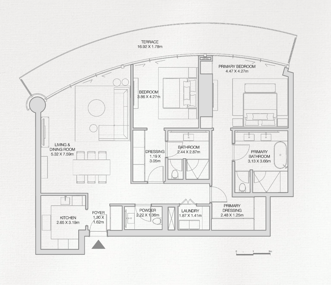 2 Bedrooms
