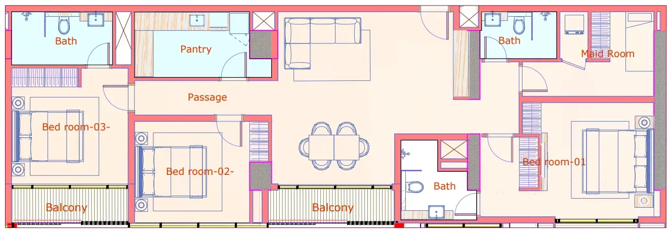 3 Bedrooms
