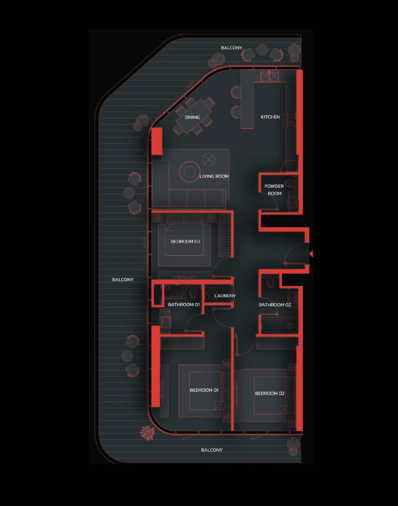 3 Bedrooms