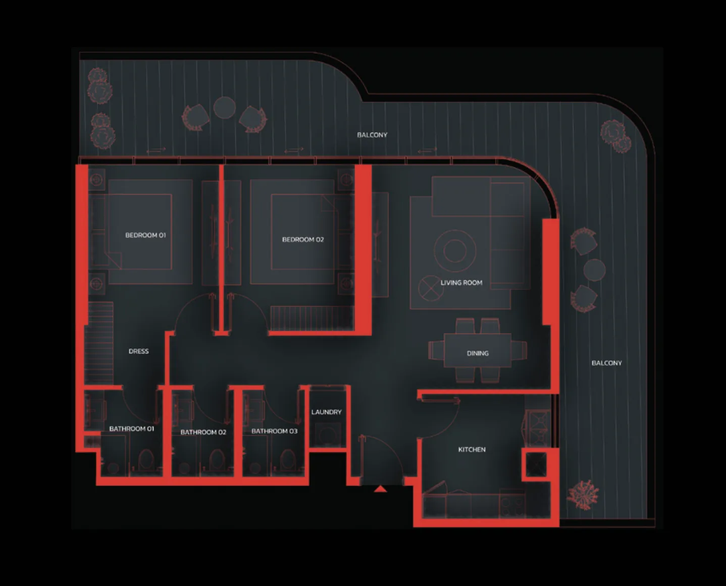 2 Bedrooms