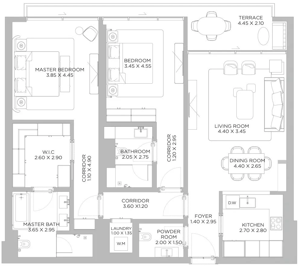 2 Bedrooms