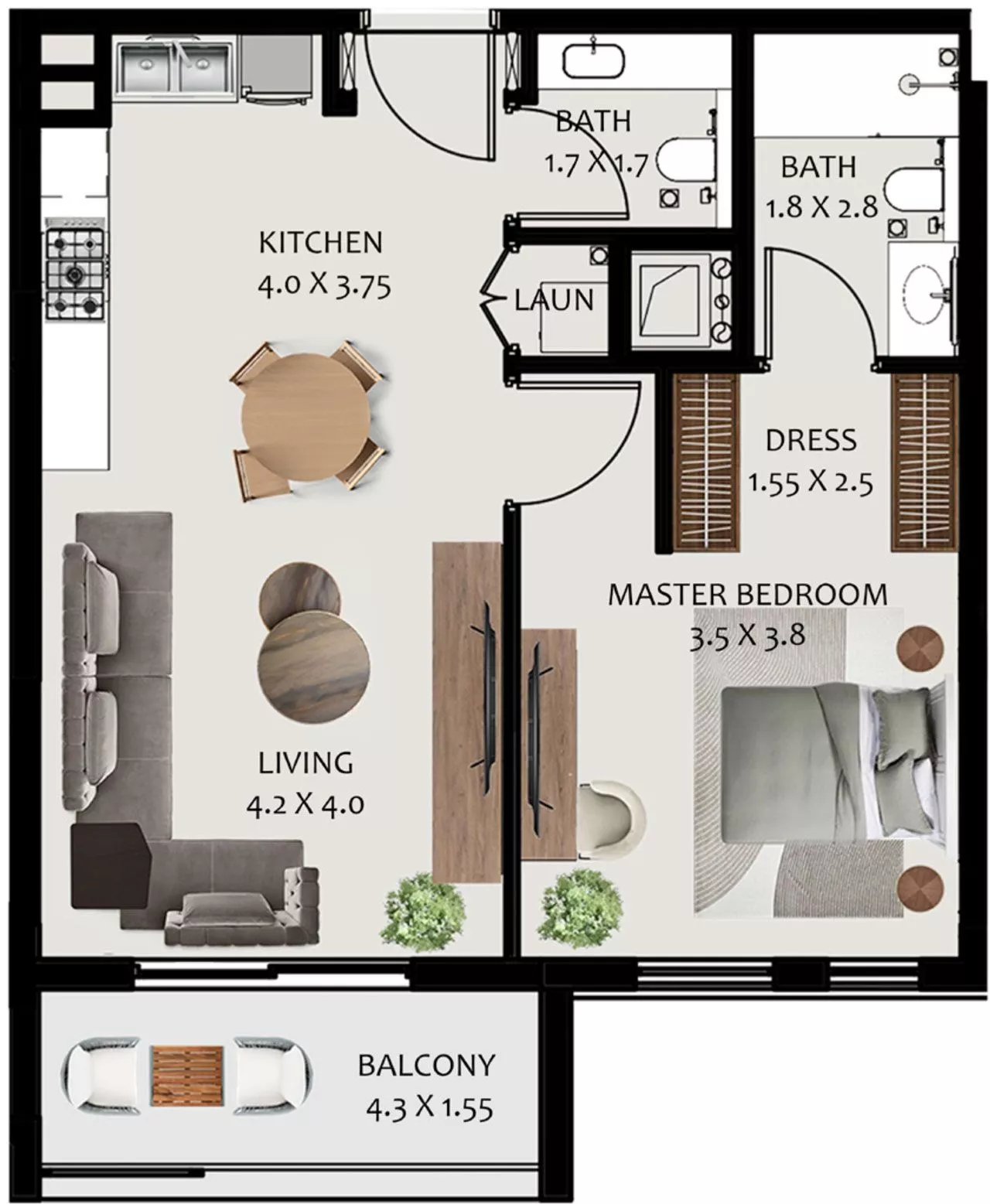 1 Bedroom