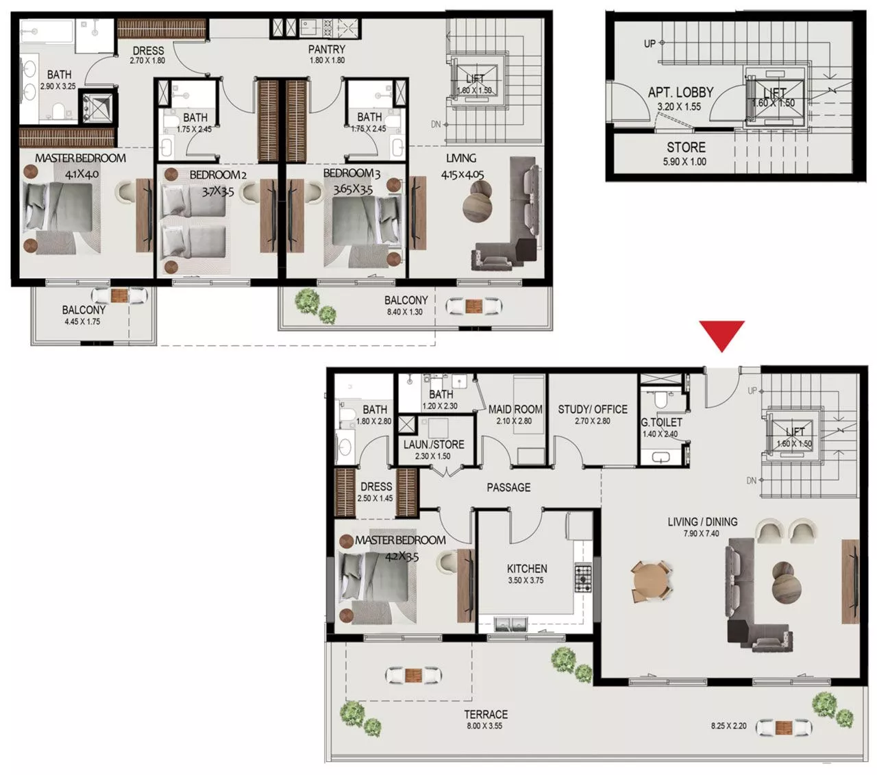 4 Bedrooms