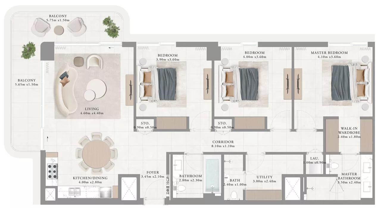 3 Bedrooms
