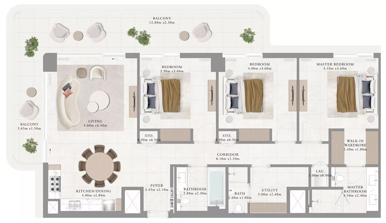 3 Bedrooms