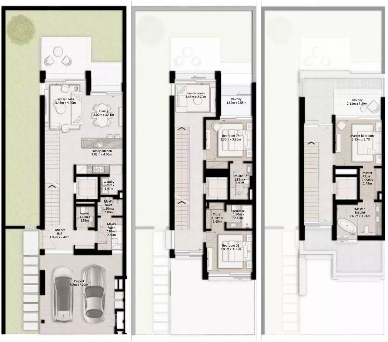 3 Bedrooms