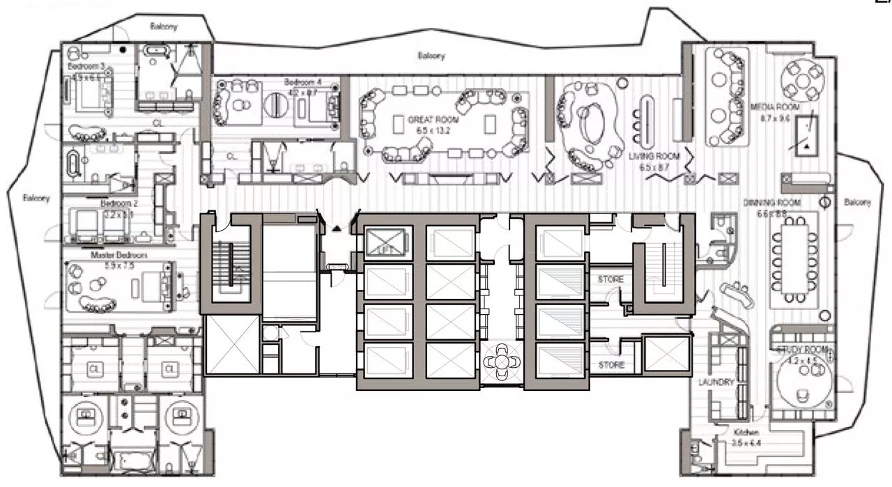 4 Bedrooms