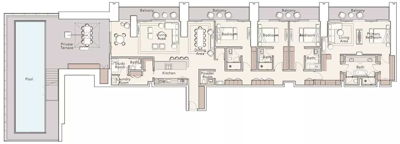 4 Bedrooms