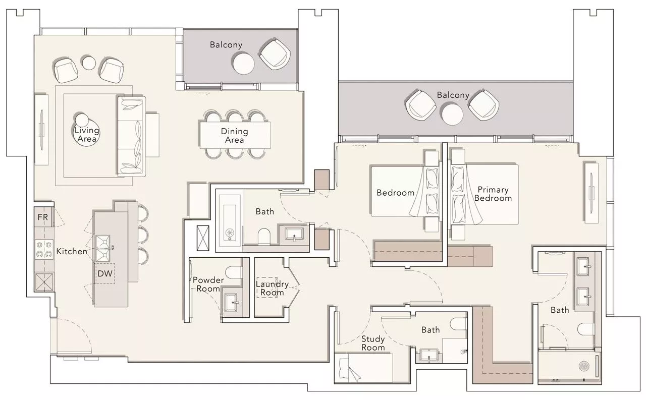 2 Bedrooms