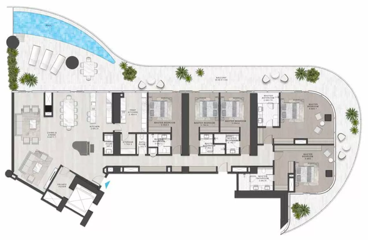 5 Bedrooms