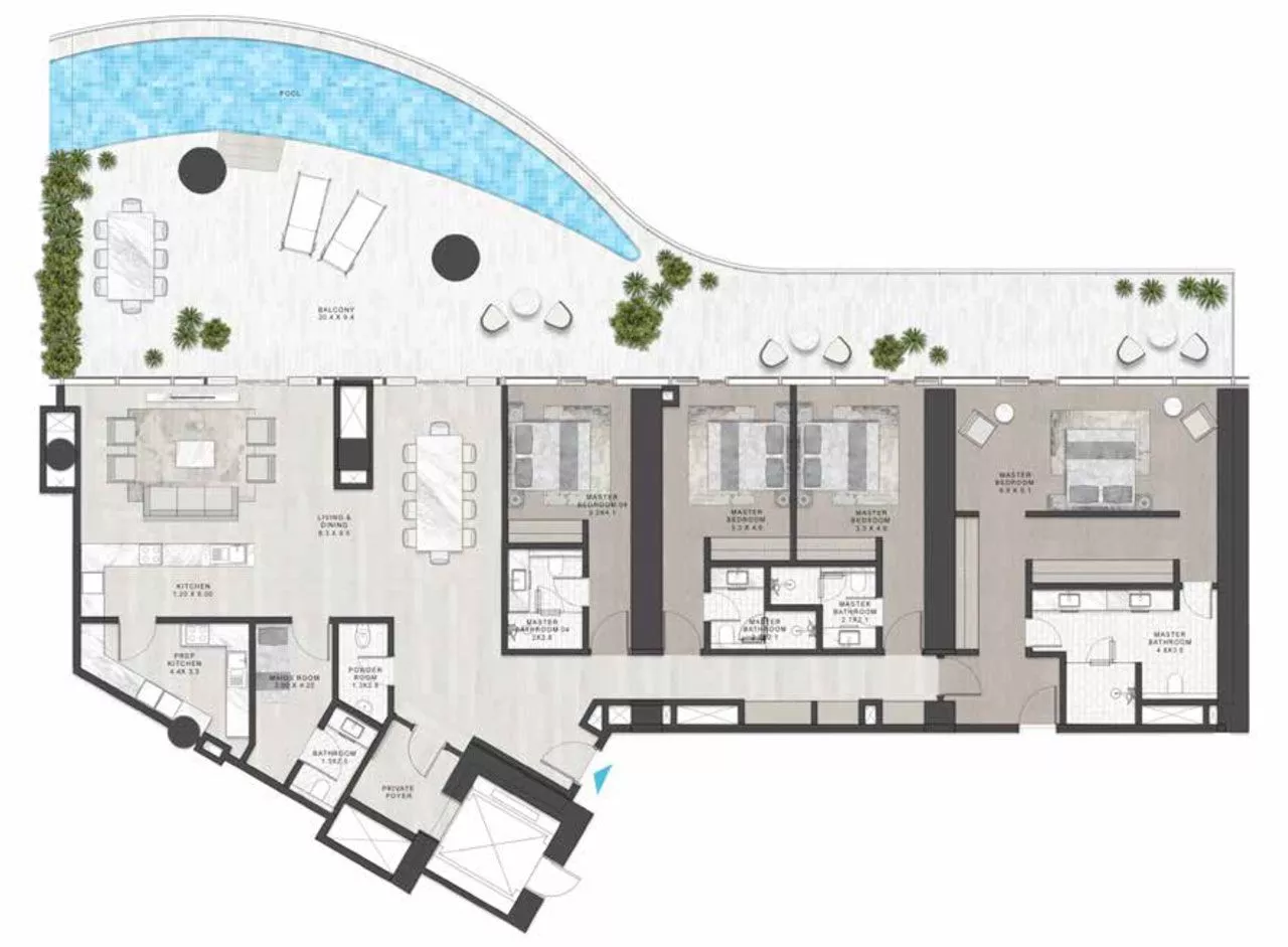 4 Bedrooms