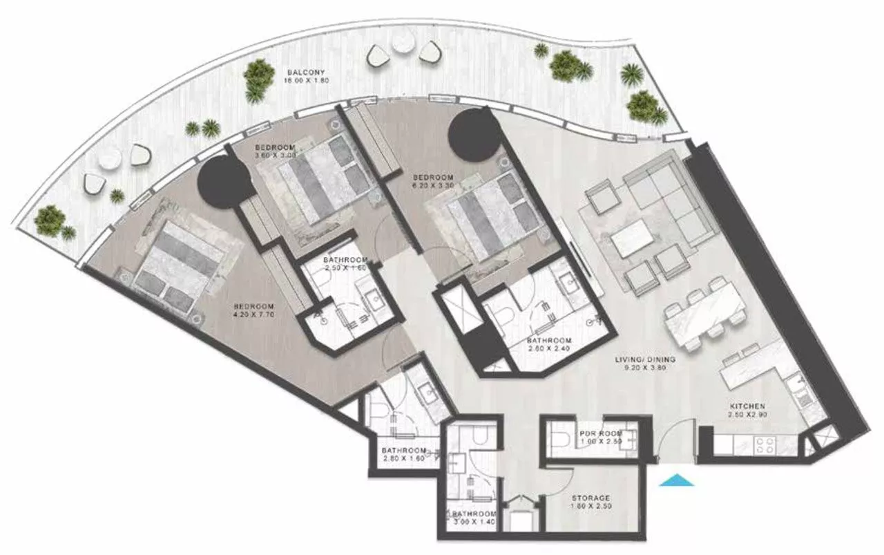 3 Bedrooms