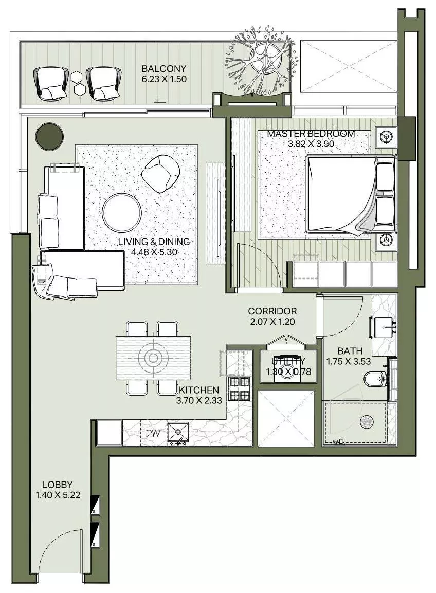 1 Bedroom