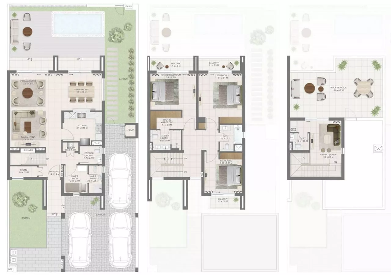 3 Bedrooms