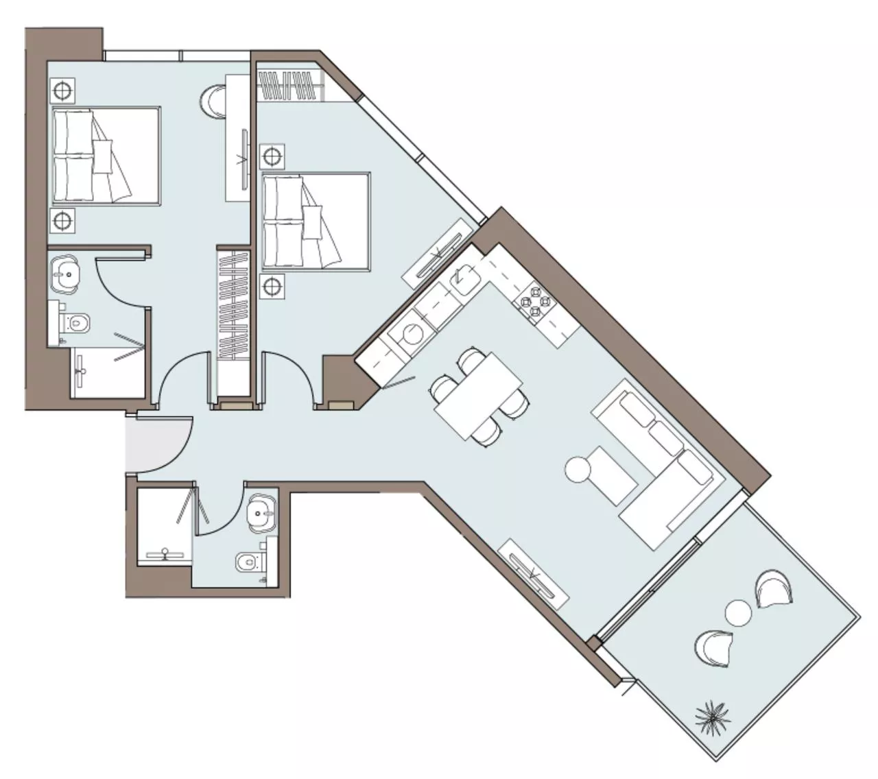 2 Bedrooms